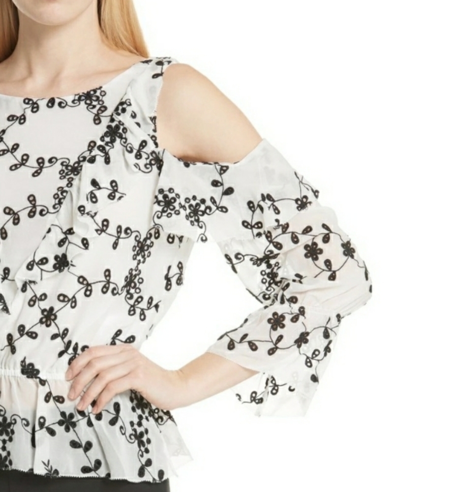Joie Carlyton Eyelet Sillk Floral - Picture 13 of 16